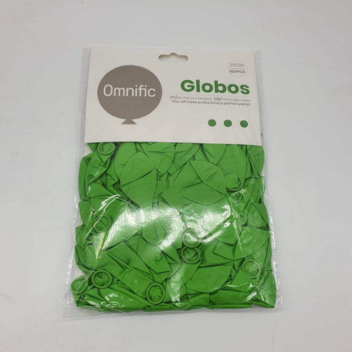 Globos Color Verde Claro 100 Unidades Tamaño 25 Cm - Fliperex