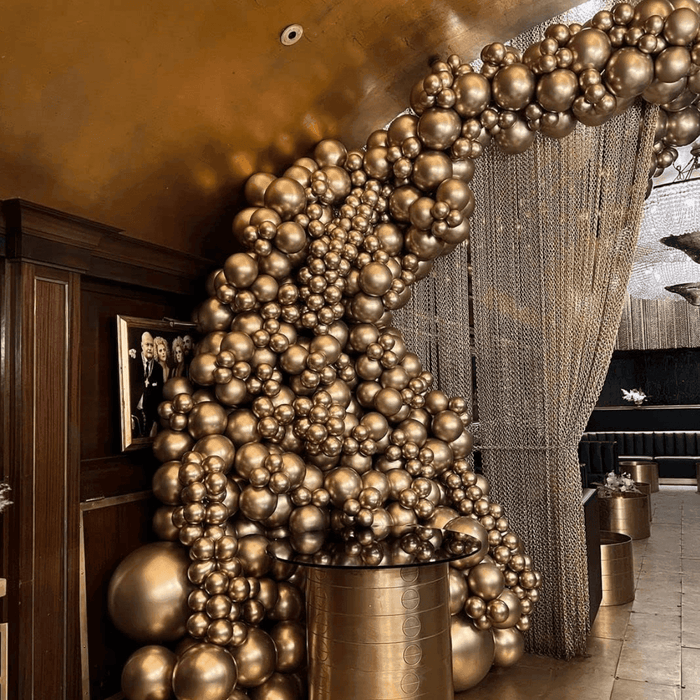 Globos 50 Unidades Color Dorado Tamaño 30 Cm - Fliperex