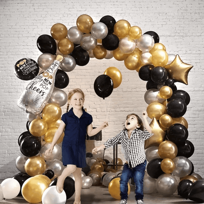 Globos 50 Unidades Color Negro Tamaño 30 Cm - Fliperex