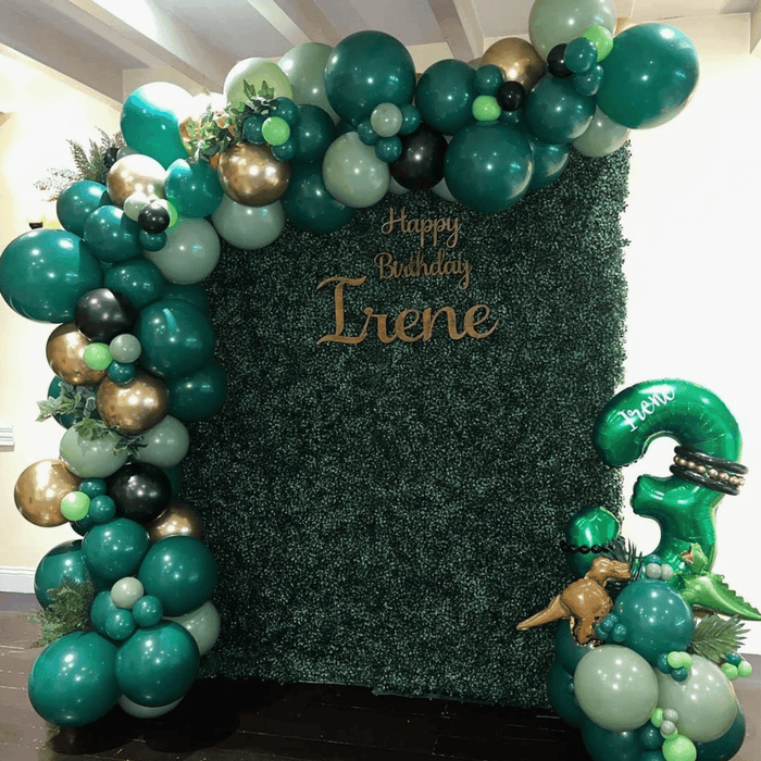 Globos Color Verde Oscuro 100 Unidades Tamaño 25 Cm - Fliperex