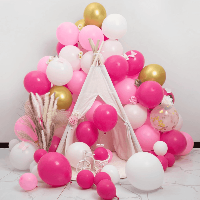 Globos 50 Unidades Color Rosado Tamaño 30 Cm - Fliperex