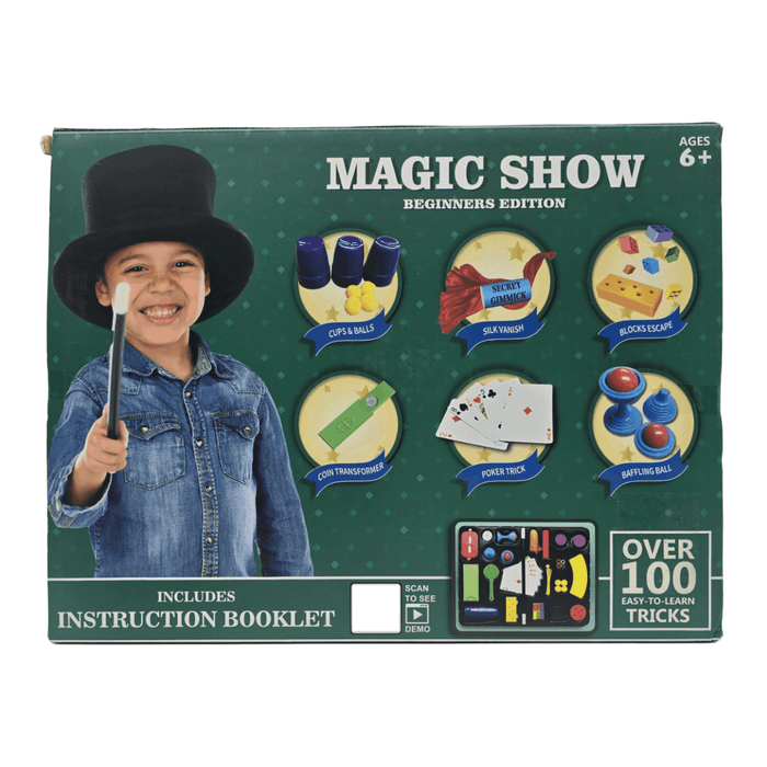Set Juego De Magia Magic 100 Trucos De Mago Con Varita Niños - Fliperex