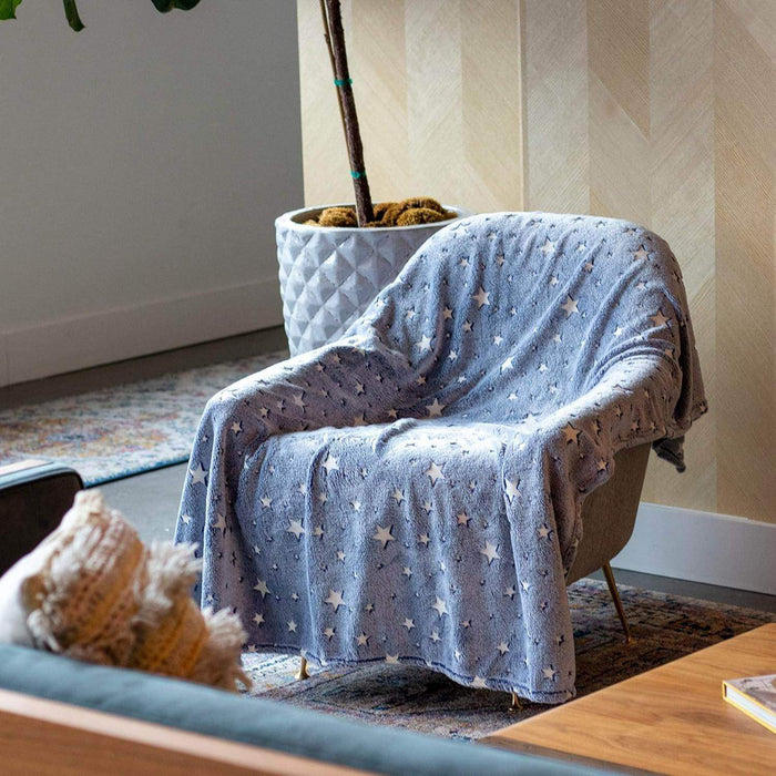 Mantita Luminosa Sherpa Brilla En La Oscuridad Infantil - Fliperex