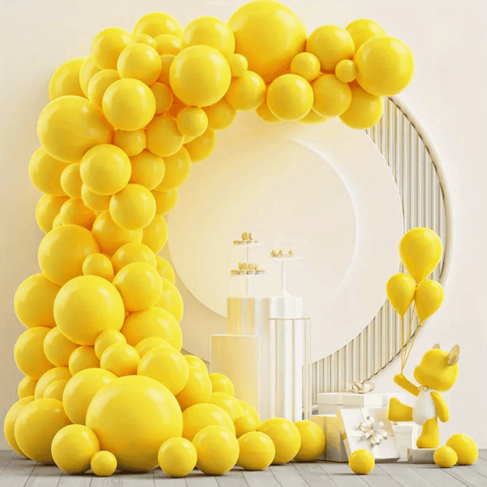 Globos Color Amarillo 50 Unidades Tamaño R12 - Fliperex