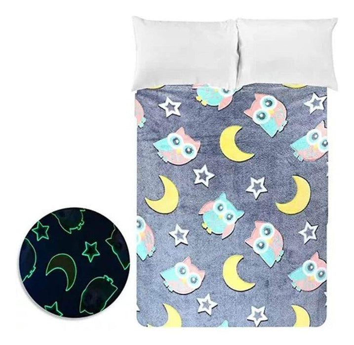 Mantita Luminosa Sherpa Brilla En La Oscuridad Infantil - Fliperex