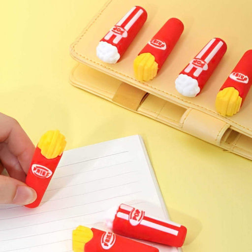 Set 2 Gomas De Borrar Papas Fritas Kawaii Cute - Fliperex