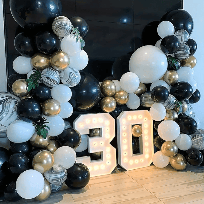 Globos Color Blanco 100 Unidades Tamaño 25 Cm - Fliperex