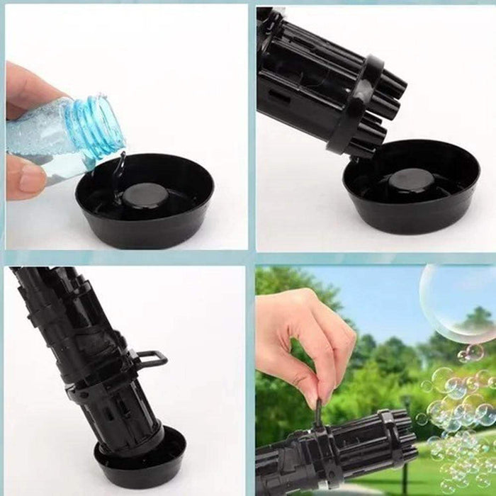 Pack Juguete Minigun Lanza Burbujas Tiktok - Fliperex