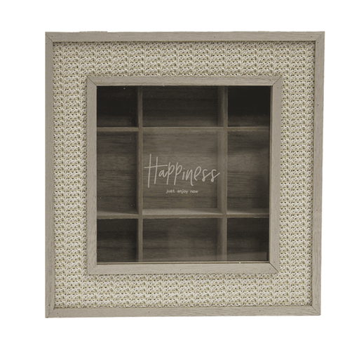 Caja De Té 9 Divisiones Tapa Con Diseño Decorativa - Fliperex