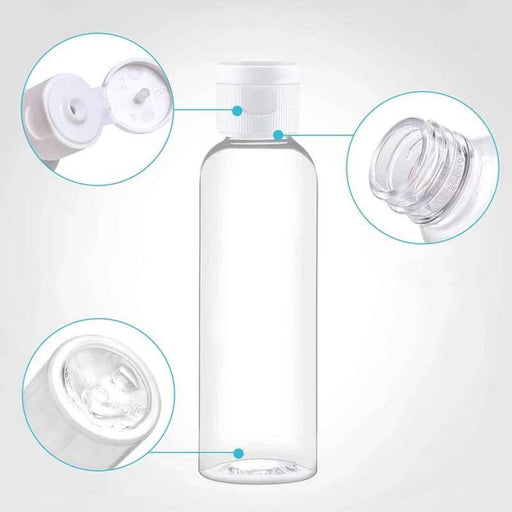 Set 6 Botella De Viaje Dispensadora 100 Ml Transparente - Fliperex