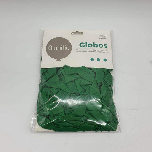 Globos Color Verde Oscuro 100 Unidades Tamaño 25 Cm - Fliperex