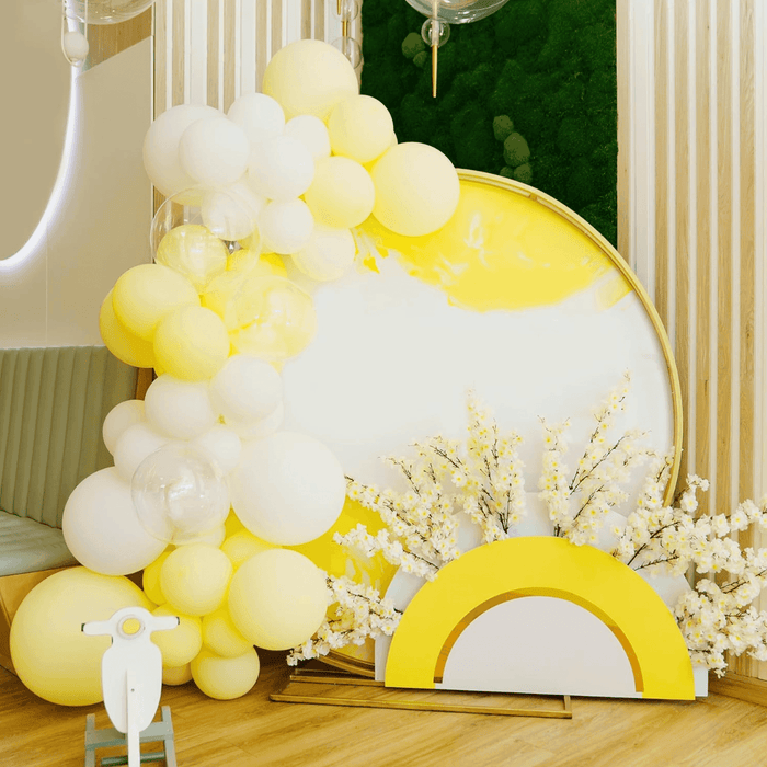 Globos Amarillo Macaron 50 Unidades Tamaño 25 Cm - Fliperex