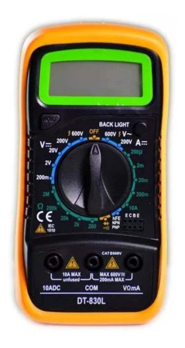 Multitester Digital Amperímetro Voltímetro Multímetro - Fliperex