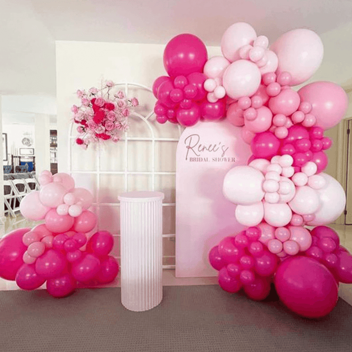 Globos Color Rosado 100 Unidades Tamaño 25 Cm - Fliperex