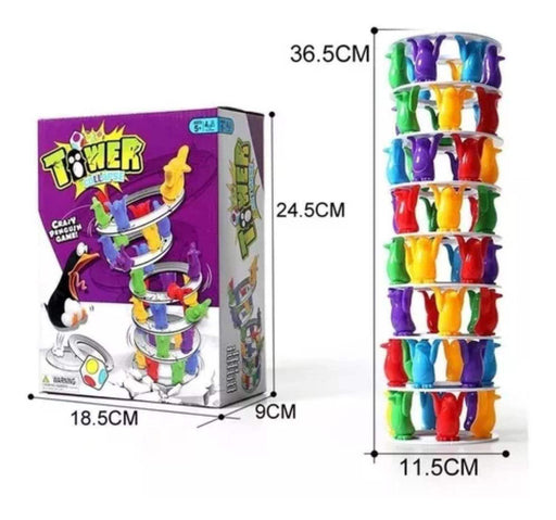 Penguin Tower Collapse Juego De Equilibrio Juego De Mesa - Fliperex