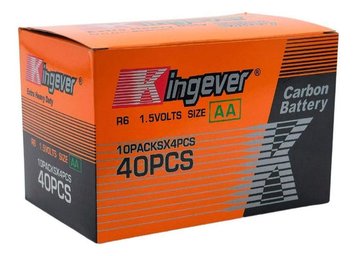 Pack Pilas Doble Aa Kingever 40 Unidades - Fliperex