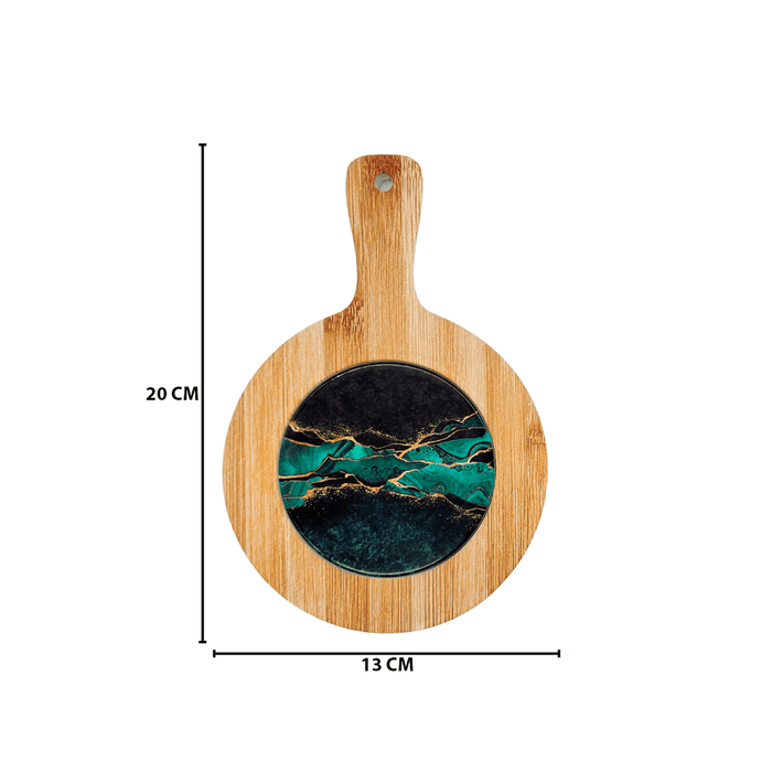 Posa Ollas Madera Con Cerámica Con Mango Hogar Cocina - Fliperex