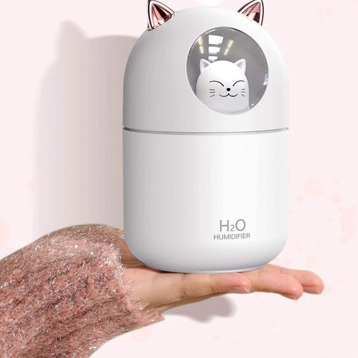 Humidificador Usb De Gatito Kawaii Vaporizador De Aromas - Fliperex