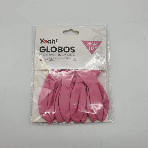 Globos Rosado Macaron 10 Unidades Tamaño 25 Cm Fiesta - Fliperex