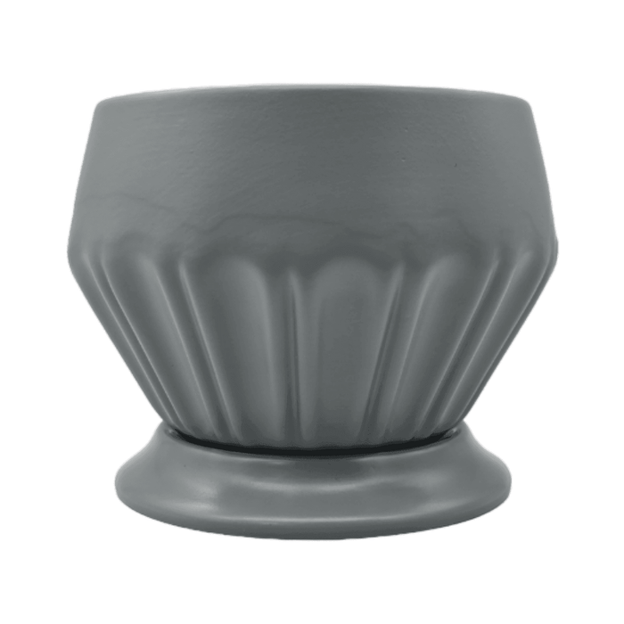 Maceteros Maceta De Ceramica Diamante Elegante Gris S - Fliperex