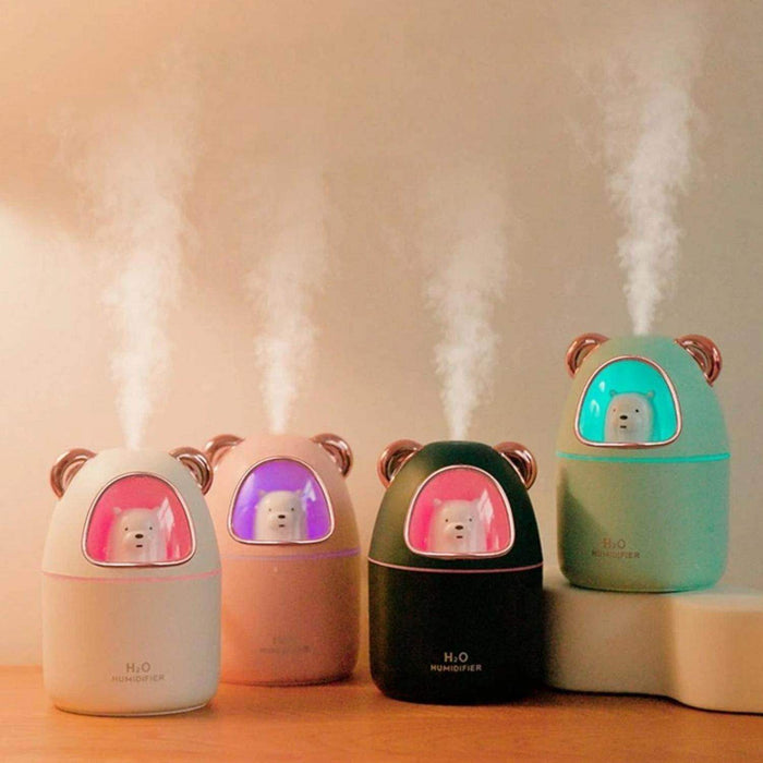 Humidificador Usb De Osito Kawaii Vaporizador De Aromas - Fliperex