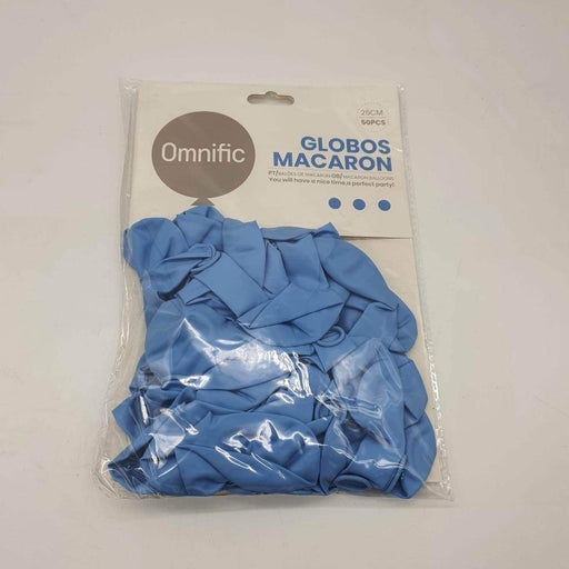 Globos Celeste Macaron 50 Unidades Tamaño 25 Cm - Fliperex