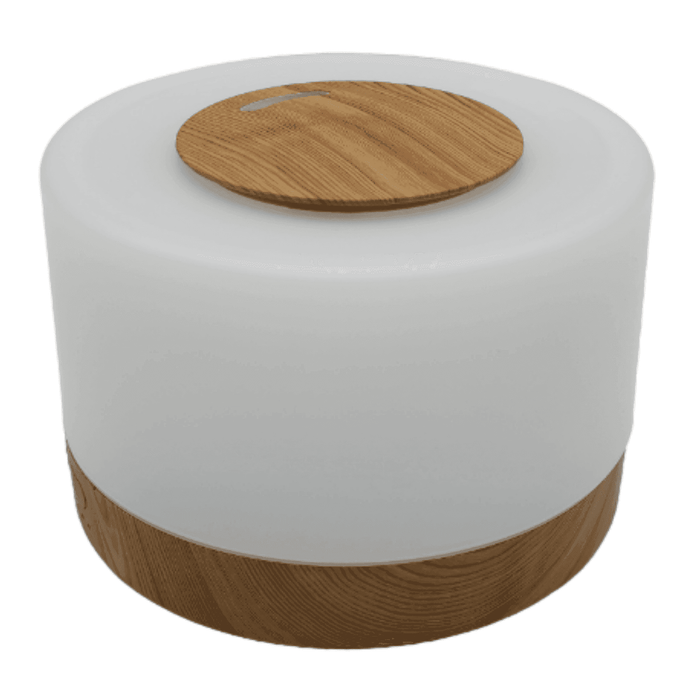 Humidificador Lampara Led Usb De Aromas Diseño Madera - Fliperex