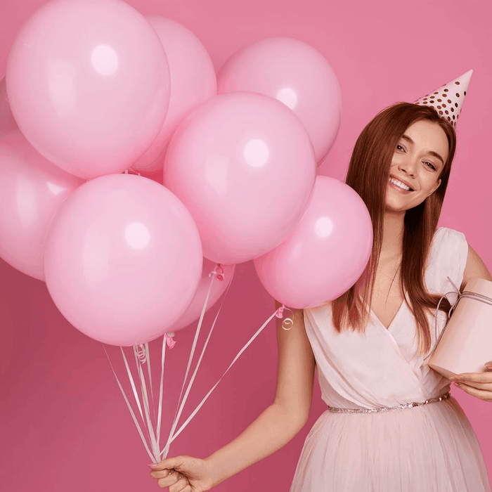 Globos Color Rosado 50 Unidades Tamaño R12 - Fliperex