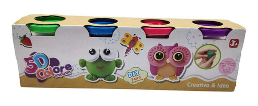 Set De Masas 4 Colores Latas Plasticina Didactica Plastilina - Fliperex