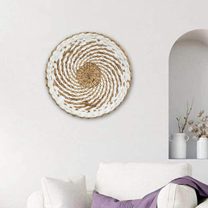 Circulo Decoración De Mimbre Para Pared Casa Terraza Variado - Fliperex