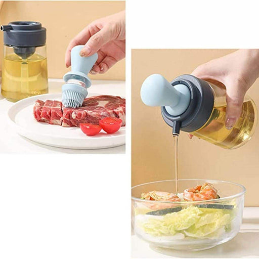 Dispensador De Aceite 2 En 1 Dosificador Botella De Vidrio - Fliperex