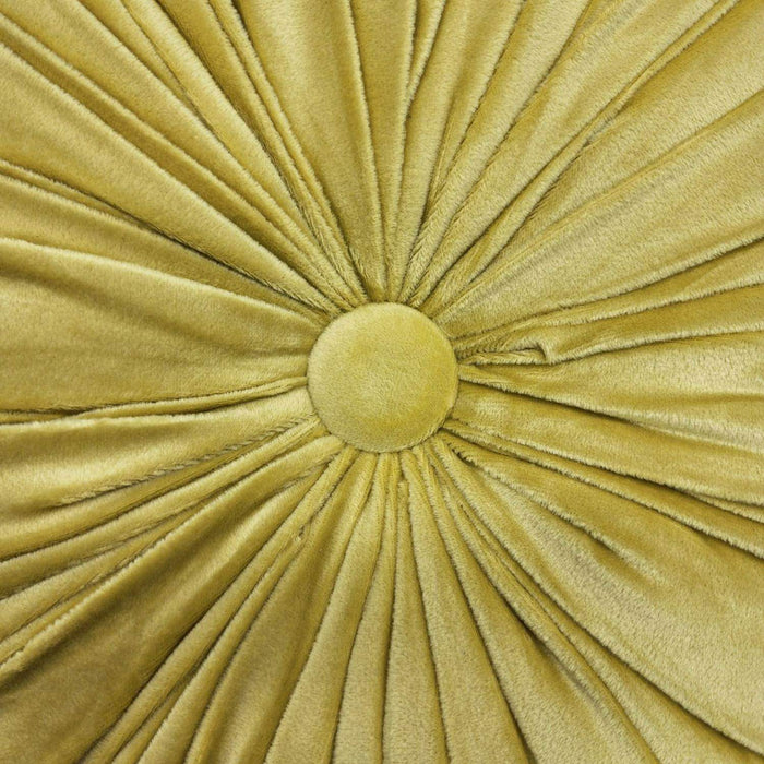 Cojín De Terciopelo Redondo Grande Para Sillón Tela Velvet - Fliperex