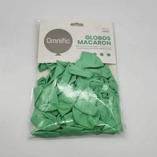 Globos Verde Macaron 50 Unidades Tamaño 25 Cm - Fliperex
