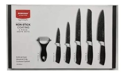 Set De Cuchillos Para Cocina 8pcs Negro - Fliperex