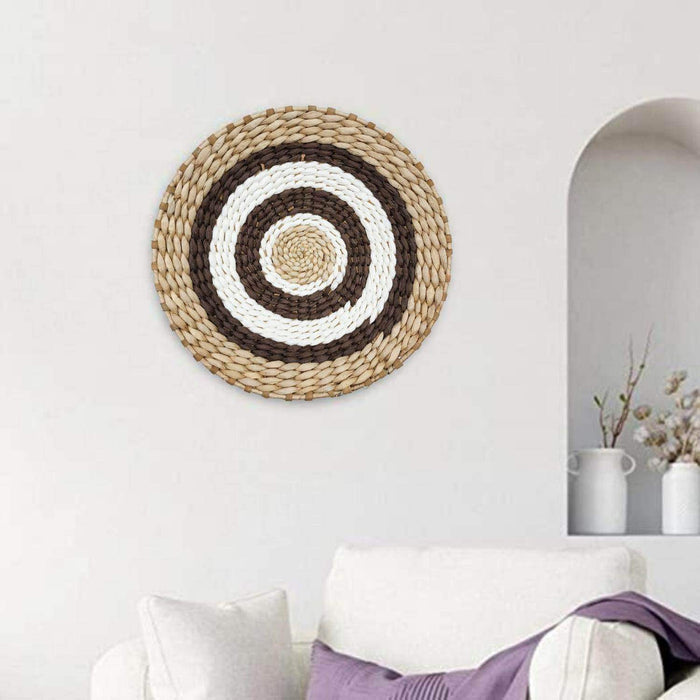 Circulo Decoración De Mimbre Para Pared Casa Terraza Variado - Fliperex