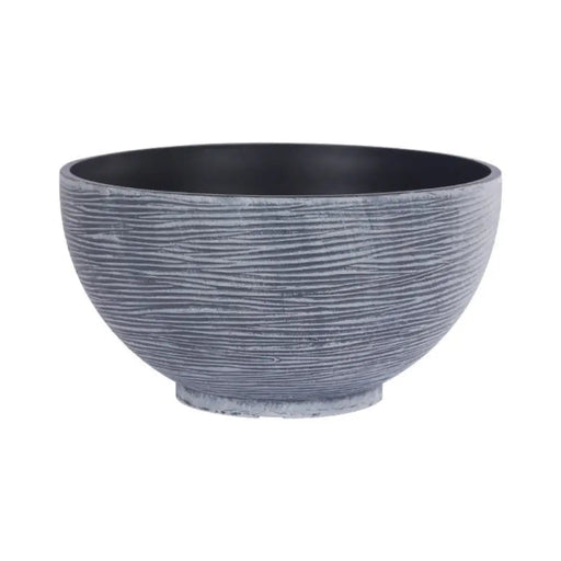 Macetero Plastico Semi Esfera Premium Diseño a Rayas M - Fliperex