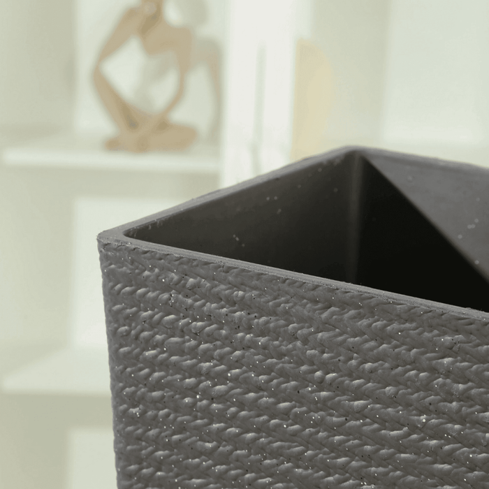 Macetero Plastico Alargado Premium Base Cuadrada Conica - Fliperex