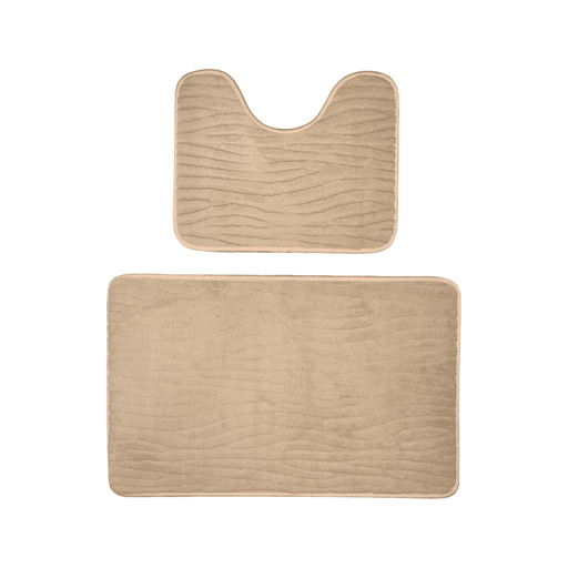 Conjunto De 3 Alfombra De Baño Suaves Absorventes Microfibra - Fliperex