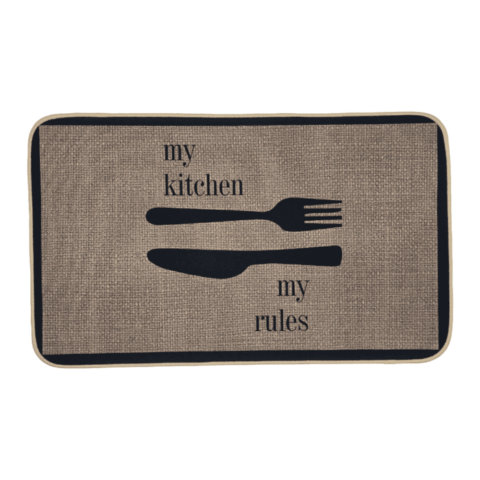 Set 2 Alfombras De Cocina Goma Antideslizante My Kitchen - Fliperex