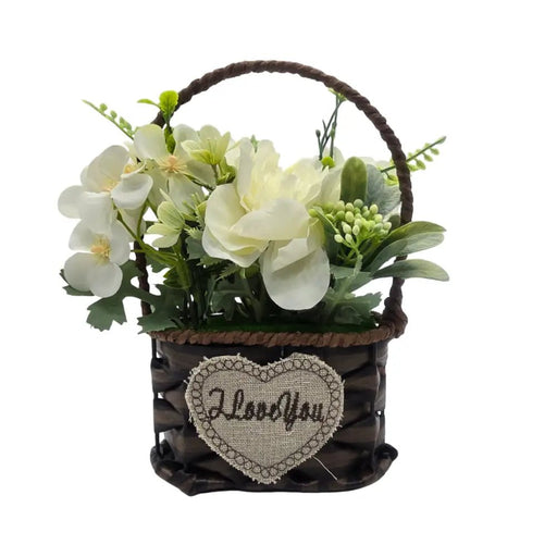 Planta Artificial Canastito Macetero Cordel Ovalado Deco - Fliperex