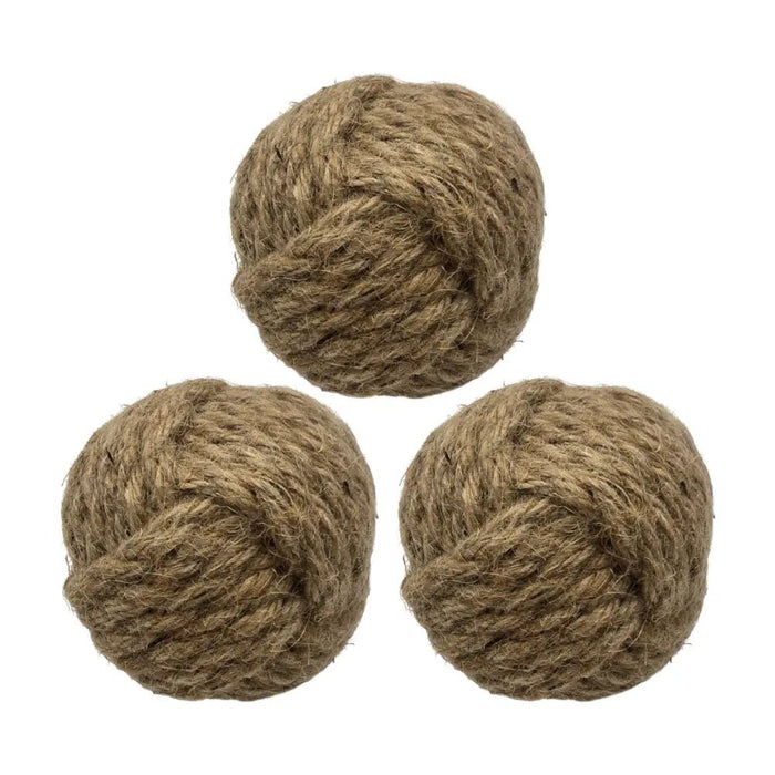 Set 3 Esferas De Yute Cuerda Para Decoracion Pelota De Yute - Fliperex