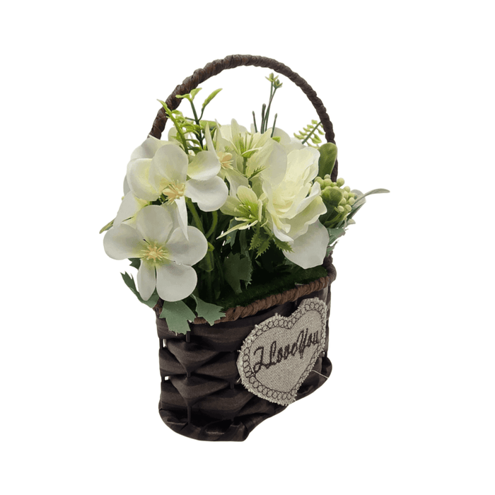 Planta Artificial Canastito Macetero Cordel Ovalado Deco - Fliperex