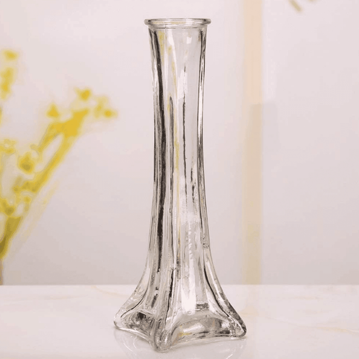 Set 2 Floreros Decorativos De Vidrio Pequeño Transparente - Fliperex