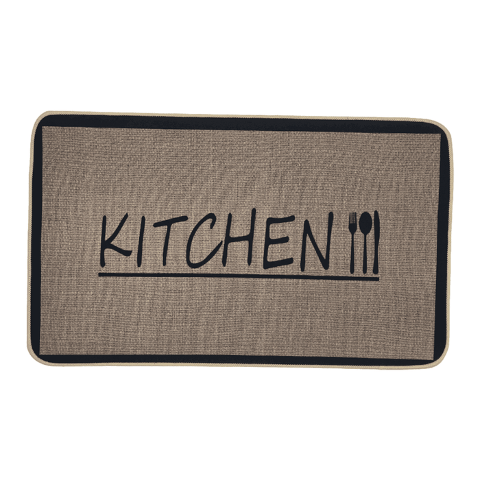 Set 2 Alfombras De Cocina Goma Antideslizante Diseño Kitchen - Fliperex