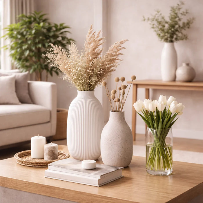 Floreros decorativos: cómo elegir el tamaño y estilo ideal