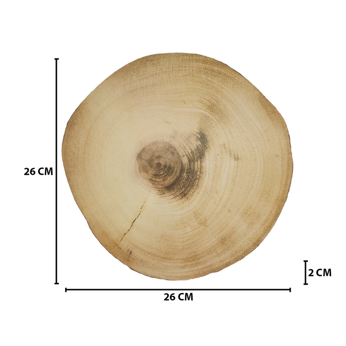 Soporte Base Para Ollas Calientes Diseño Tronco De Madera M