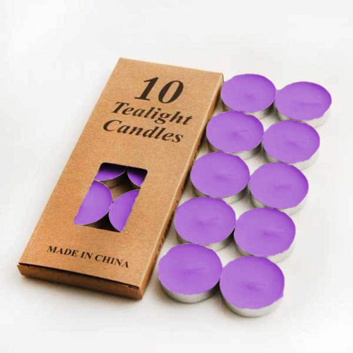 Pack 10 Velas Aromáticas Tealight Decoración Vela Color - Fliperex