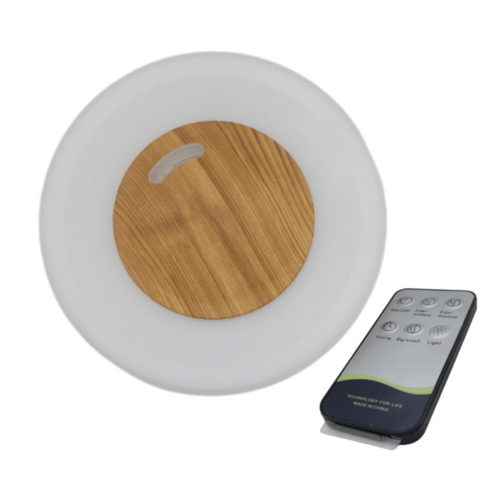 Humidificador Lampara Led Usb De Aromas Diseño Madera