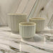 Set 3 Maceteros Maceta De Ceramica Limon Lineas Verticales - Fliperex