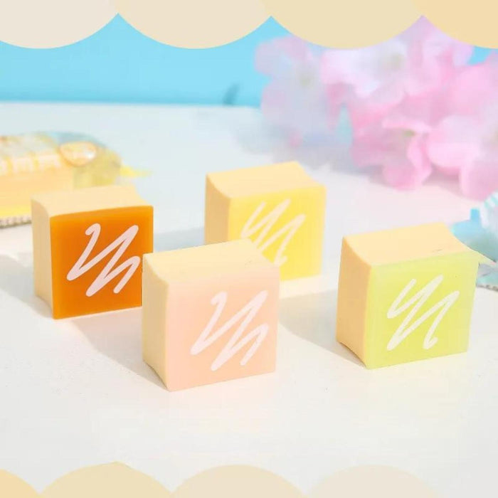 Set 2 Gomas De Borrar Cheese Cake Kawaii Cute